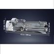 Mini strung pentru metal Vevor 750 W, Distanta dintre centre 750 mm, 50-2250 rpm