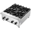 Aragaz profesional, 4 Arzatoare, Inox si Fonta, 28 kW BTU, dimensiune 610 x 775 x 335 mm
