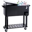 Cutie frigorifica pentru terasa, 80 l, 930 x 460 x 890 mm, Negru, 4 x roti