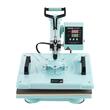 Presa termica 5 in 1 pentru tricouri/sepci/cani, 1050 W, 0-250 ℃,  Dimensiunea plăcii de încălzire 30 x 38 cm, Verde