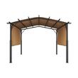 Pavilion retractabil, 2.96 x 3.95 x 2.3 m, impermeabilizare superioara, protectie solara UV50+, Otel/Poliester, Bej