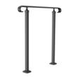 Balustrada otel, 1-3 trepte Vivatechnix, Lungime 100 cm, Unghi reglabil, Negru