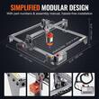 Masina de gravat cu laser 5W, Zona de gravare 410 x 400 mm, USB, Viteza maxima 10000 mm/min, Lungime de unda laser 455±5nm