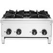 Aragaz profesional, 4 Arzatoare, Inox si Fonta, 28 kW BTU, dimensiune 610 x 775 x 335 mm