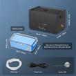 Aparat de curatat cu ultrasunete, Capacitate 30 l, 600W, 40kHz, Cosuri si camera interioare, Inox, 0 la 80°C