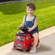 Masina pompieri Ride-on, Sistem Anti-rasturnare, Muzica pe volan, 1-3 Ani, 52.5 x 22.5 x 37 cm, Spatiu depozitare, max 22 kg, Rosu