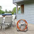 Ventilator industrial cu cadru, 2 x roti, 145 W, Diametru 710 mm, 3 trepte de viteza