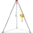 Trepied de salvare si lucru, pentru protectia muncii in canalizari si reabilitari, Capacitate vertical 180 kg, Lungime 30 m, Ham si troliu