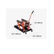 Cric hidraulic si pneumatic, Capacitate 680 kg, Inaltime ridicare 119-381 mm, 4 roti, 8-20 Bar