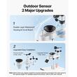Statie meteo cu panou solar, 7in1, Wireless, Ecran HD 7.5 inch, Temperatura / Umiditate / Precipitatii /Viteza vantului/Directie vantului/UV/Lumina soarelui