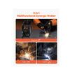 Aparat de sudura multiproces 3 in 1 MIG/Stick/Lift TIG cu miez de flux, tehnologie invertor IGBT 130 A, Ecran digital
