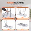 Masa toaletaj pentru animale cu talie mica/medie, Max 150 kg, 1137.9 x 609.6 mm, Otel Inoxidabil, Pliabila, Brat cu 2 x lesa