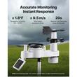 Statie meteo cu panou solar, 7in1, Wireless, Ecran HD 7.5 inch, Temperatura / Umiditate / Precipitatii /Viteza vantului/Directie vantului/UV/Lumina soarelui