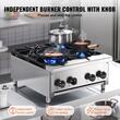 Aragaz profesional, 4 Arzatoare, Inox si Fonta, 28 kW BTU, dimensiune 610 x 775 x 335 mm