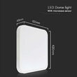 Plafoniera led cu senzor de miscare, patrata, Interior/Exterior IP44, 4000K, 3820 lm, 30 W, dimensiune 420 x 420 x 65 mm, Alba