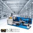Mini strung pentru metal 550 W, Distanta dintre centre 350 mm, 50-2500 rpm