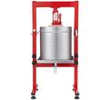 Presa hidraulica pentru struguri/fructe moi, Inox, Volum 30 l, 2 x saci filtrant, picioare reglabile