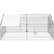 Tarc pliabil pentru pasari, iepuri Vevor 220 x 106 x 104 cm, prelata protectie 135 x 75 cm