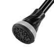 Baston pliabil aluminiu, 8 niveluri de inaltime 735 pana la 915 mm, anti-alunecare, Negru, Fractionabil in 3 parti
