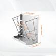 Hranitoare animale cu fan/cereale, 70 l, Otel galvanizat, Tava, 600 x 580 x 300 mm