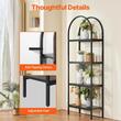 Raft multifunctional cu 4 etaje, Metal, 300 x 600 x 1800 mm, pentru plante, carti, decoratiuni