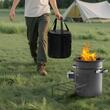 Soba camping tip racheta, Portabila, Otel, 222 x 300 mm, fara cos, geanta inclusa