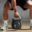 Gantera Kettlebell cu reglarea greutatii 7 niveluri (2, 5, 8, 11, 14, 17, 20 kg), ABS si aluminiu turnat sub presiune