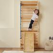 Structura de catarat multifunctionala 5 in 1, fixare pe perete, max 100 kg, Inaltime 2150 mm, latime 800 mm, Lemn pin