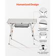 Masa camping, pliabila, portabila, Geanta transport, Aluminiu, 900x520x680 mm