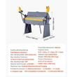 Masina de indoit tabla, Manuala, Latime indoire 1220 mm, Unghi maxim de indoire 135°, Grosime max 2.5 mm