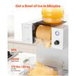 Masina de facut fulgi de zapada, Capacitate 80 kg/zi, 360 W, Otel laminat la rece, Rezervor 1.8 l, Pre-racire rapida 90 s