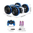 Masina amfibie cu telecomanda 2.4G, Tractiune 4WD, 2 x baterii, 500 mAh, incarcare USB, 12 km/h, Albastru/Negru