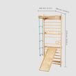 Structura de catarat multifunctionala 5 in 1, fixare pe perete, max 100 kg, Inaltime 2150 mm, latime 800 mm, Lemn pin