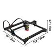 Masina de gravat cu laser 5.5 W, Zona de gravare 410 x 400 mm, USB, Viteza maxima 6000 mm/min, Windows7/8/10/11, iOS/Android