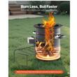Soba camping tip racheta, Portabila, Otel, 222 x 300 mm, fara cos, geanta inclusa