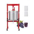 Presa hidraulica pentru struguri/fructe moi, Inox, Volum 30 l, 2 x saci filtrant, picioare reglabile