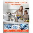 Presa electrica pentru ulei, la cald 50 ℃-300 ℃, Inox, capacitate 3.75 kg/h, putere 750 W, afisaj digital