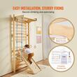Structura de catarat multifunctionala 5 in 1, fixare pe perete, max 100 kg, Inaltime 2150 mm, latime 800 mm, Lemn pin