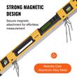 Nivela magnetica aluminiu, Interval de măsurare 0-360 de grade, 3 bule, LCD, IP54, Lungime 600 mm