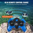 Masina amfibie cu telecomanda 2.4G, Tractiune 4WD, 2 x baterii, 500 mAh, incarcare USB, 12 km/h, Albastru/Negru