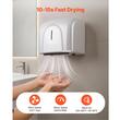Uscator de maini cu filtru HEPA, Argintiu, 19000 rpm, putere 1300 W, Senzor infrarosu, IPX24, oprire automata