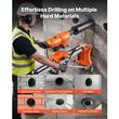 Masina de carotat umed/uscat cu suport cu roti, Diametru gaurire 20-450 mm, 4500 W, 1150 rpm, 1 x carota inclusa de 127 mm