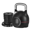 Gantera Kettlebell cu reglarea greutatii 7 niveluri (2, 5, 8, 11, 14, 17, 20 kg), ABS si aluminiu turnat sub presiune