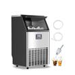 Masina profesionala de facut cuburi de gheata, Inox 64 kg/zi, capacitate de depozitare 15 kg, afisaj digital, Functie Auto-Curatare, 448 x 400 x 798 mm