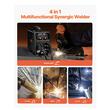 Aparat de sudura multiproces 4 in 1 MIG cu gaz/miez de flux MIG/electrodometru/Lift TIG, tehnologie invertor IGBT 200 A, Ecran digital