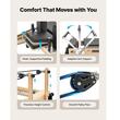 Aparat pilates, cadru lemn masiv, 2.4 m, max 180 kg, Sistem rezistenta 6 x arcuri, Pliabil, Role cu rulmenti dubli, sine inox