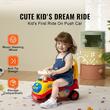 Masina Ride-on, Sistem Anti-rasturnare, Muzica pe volan, 1-3 Ani, 51 x 25 x 45 cm, Spatiu depozitare, max 22 kg, Multicolor