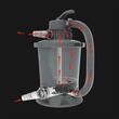 Pompa piscina cu filtrare nisip cuartos, IPX5, 60 W, Capacitate 3028 l/h, autoamorsare, manometru