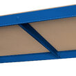 Raft metalic galvanizat, Modular, 5 polite MDF, 150 kg/polita, 180 x 90 x 40 cm, Albastru