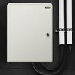 Tablou electric din otel, Dimensiune 50 x 40 x 15 cm, 2 x chei, IP 66, Placa din spate detasabila